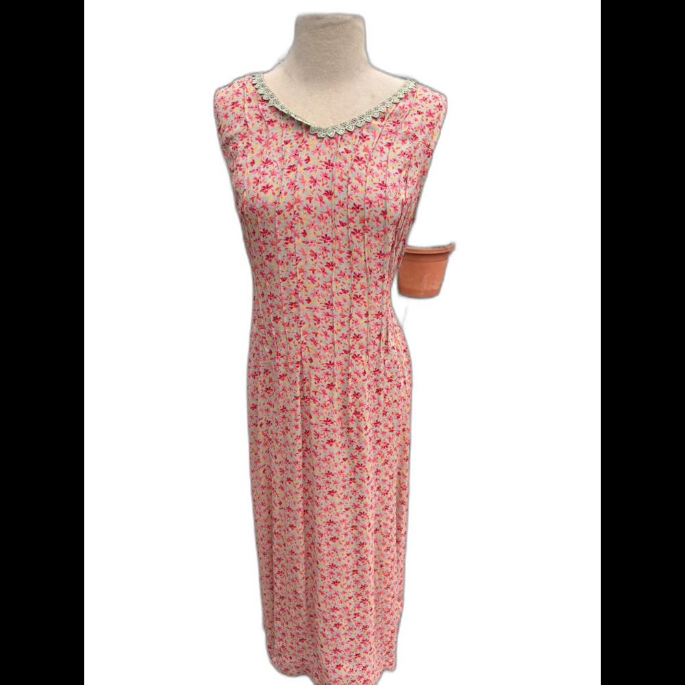 April Cornell 1990s Floral Dress size Small